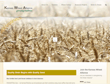 Tablet Screenshot of kswheatalliance.org